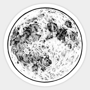 Full Moon Sticker